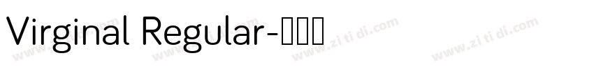 Virginal Regular字体转换
